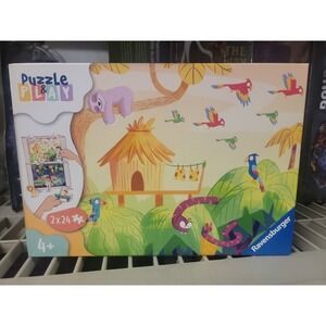 Ravensburger Puzzle & Play: Jungle Exploration 24 Piece Jigsaw Puzzle New 4+